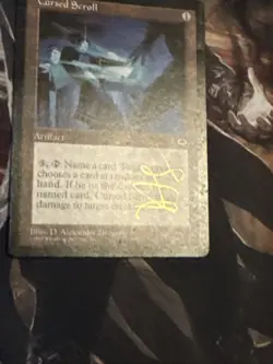 Cursed Scroll X1 Mtg Tempest Mp Signed #2 - Image 2