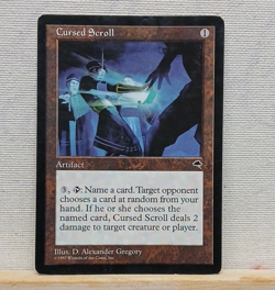 Wizards of the Coast MTG Cursed Scroll Tempest #281 Rare Regular Artifact - Image 1