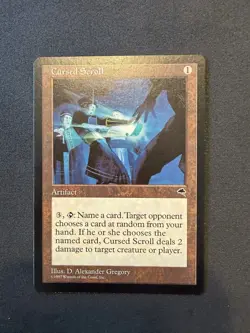 Cursed Scroll Tempest Magic The Gathering Mtg - Image 1