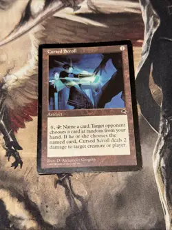 Cursed Scroll X1 Mtg Tempest Mp #3 - Image 1