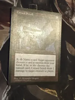 Cursed Scroll X1 Mtg Tempest Lp/Mp #1 - Image 2