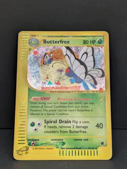 Butterfree 005/165 Expedition Base Set Holo Ultra Rare Pokemon TCG Nintendo MP+ - Image 3