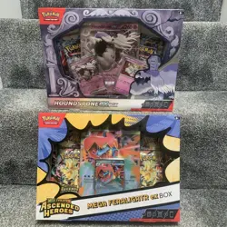 Pokemon TCG: Ascended Heroes Mega Feraligatr ex & Houndstone ex new/ sealed - Image 1