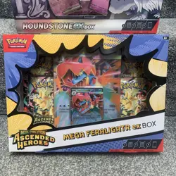 Pokemon TCG: Ascended Heroes Mega Feraligatr ex & Houndstone ex new/ sealed - Image 2