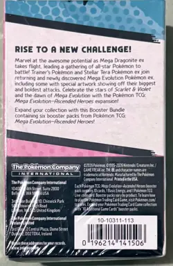Pokemon TCG Mega Evolution Ascended Heroes Booster Bundle 6 Packs Sealed - Image 2