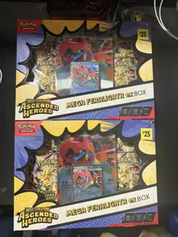 Pokemon TCG: Mega Evolution - Ascended Heroes Mega Feraligatr ex Box 2 pack - Image 1