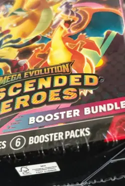 Pokemon TCG Mega Evolution Ascended Heroes Booster Bundle 6 Packs Sealed - Image 3