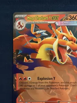 Pokemon TCG Mega Charizard Y EX 022/217 Ascended Heroes 2016 Holo English NM - Image 3