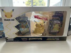 Pokemon TCG 25th Celebrations Pikachu VMAX Premium Figure Collection New Sealed - Image 1