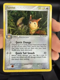 Furret 22/109 Reverse Holo EX Team Rocket Returns Stamped Pokemon Card NM - Image 1