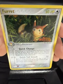 Furret 22/109 Reverse Holo EX Team Rocket Returns Stamped Pokemon Card NM - Image 4