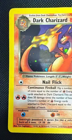 Dark Charizard - #4/82 - HOLO Pokemon Team Rocket Unlimited Rare Card WOTC NM - Image 2