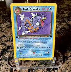 Dark Gyarados 25/82 NM Team Rocket Rare Pokemon 1st Edition - Image 1