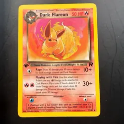 Pokemon Cards - Dark Flareon 35/82 - Team Rocket 1st Edition WOTC - NM - Image 2