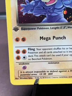 Pokemon TCG 1st Edition Dark Machamp 10/82 Team Rocket Holo Rare WOTC NM Swirl - Image 5