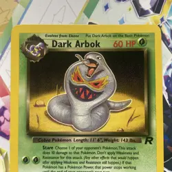 Dark Arbok 19/82 Team Rocket Non Holo Rare Pokemon Card NM Pristine 💎 - Image 3