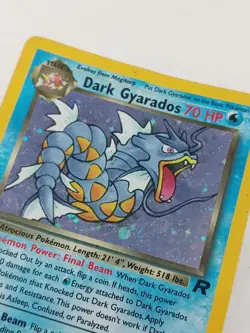 Dark Gyarados Holo Rare Team Rocket Pokemon TCG Card 8/82 Collectable In Sleeve - Image 4