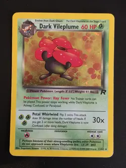 Pokemon TCG Dark Vileplume Holo Card 13/82 Team Rocket 2000 WOTC English NM/LP - Image 1