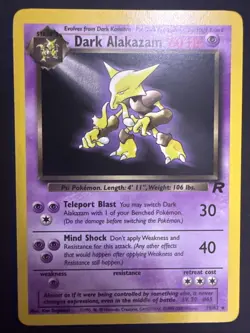 Vintage Dark Alakazam 18/82 Non Holo Team Rocket Set Pokemon Card NM - Image 1
