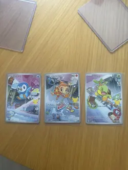 Pokemon TCG First Partner Illustration Collection Series 1 Gen 4 Sinnoh Starters - Image 1