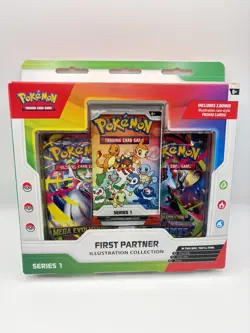 Pokemon TCG First Partner Illustration Collection Series 1 Box New Sealed - Image 1