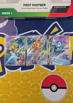 Pokemon TCG First Partner Illustration Collection Series 1 Gen 4 Sinnoh Starters - Image 1