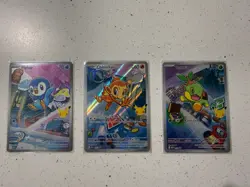 Pokemon TCG First Partner Illustration Collection Series 1 Gen 4 Sinnoh Starters - Image 1