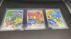 Pokemon TCG First Partner Illustration Collection Series 1 - Kanto Starter Set - Image 1