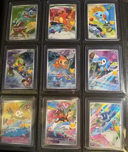 Pokemon TCG First Partner Illustration Collection Series 1 Full Sets of 9 Cards - Image 1
