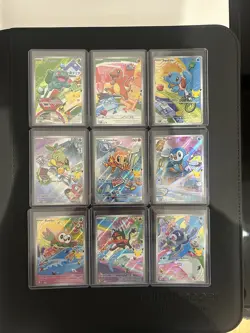 Pokemon TCG First Partner Illustration Collection Series 1 Full Set of 9 Cards - Image 1