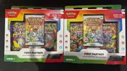 Pokemon TCG First Partner Illustration Collection Series 1 Box Lot x2 English - Image 1