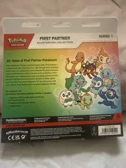 Pokemon TCG First Partner Illustration Collection Series 1 3-Pack Promo Booster - Image 2