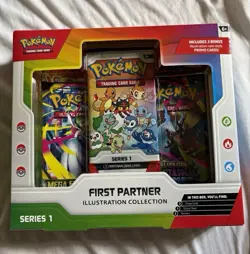 Pokemon TCG First Partner Illustration Collection Series 1 Box 3 Promo Cards - Image 1