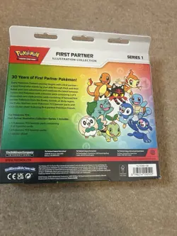Pokemon TCG First Partner Illustration Collection Series 1, 3 Promo + 3 Boosters - Image 3