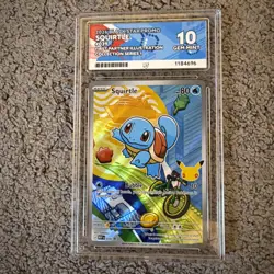 Pokemon TCG Squirtle 039 First Partner Illustration Collection Series 1 Ace 10 - Image 1