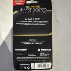 Pokemon TCG Mega Evolution Pitch Black Blister Pack 1 Booster 3 Promos Coin - Image 2