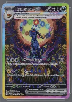 Pokemon TCG Umbreon Ex 161/131 SIR Prismatic Evolutions Ace 10 Perfect Subgrades - Image 3