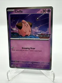 STAFF #037 Cleffa Obsidian Flames Prerelease Promo Scarlet & Violet Pokemon TCG - Image 1