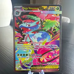 Pokemon TCG Mega Venusaur EX 177/132 Evolutions Secret Rare Full Art Holo MINT - Image 1