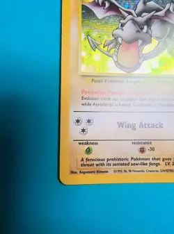 Aerodactyl Holo Rare Fossil 1/62 Pokemon Card LP - Image 4