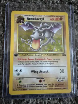 Aerodactyl Holo 1/62 1st Edition - Fossil Holo WOTC - Pokemon Card - Image 1