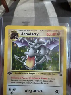 Aerodactyl Holo 1/62 1st Edition - Fossil Holo WOTC - Pokemon Card - Image 2