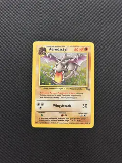 Aerodactyl 1/62 | Base Set Fossil | Holo Pokemon Card MP - Image 1