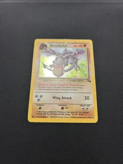 Aerodactyl 1/62 | Base Set Fossil | Holo Pokemon Card MP - Image 2