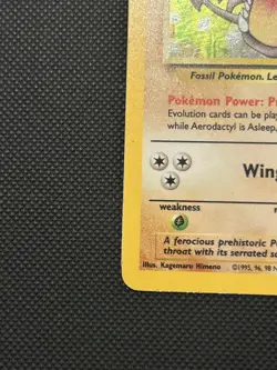 Aerodactyl 1/62 | Base Set Fossil | Holo Pokemon Card MP - Image 5