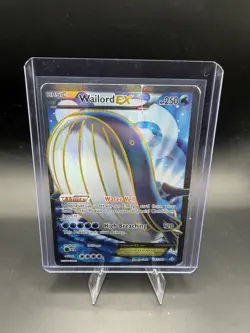 Pokemon Wailord EX 147/160 Full Art Ultra Rare Holo Card XY Primal Clash Hp DMG - Image 1