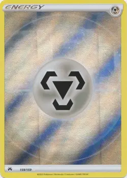 Metal Energy (Texture Full Art) 159/159 Ultra Rare Crown Zenith Pokemon TCG - Image 1