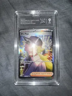 Pokemon TCG N's Plan 170/086 Black Bolt Special Illustration Rare TAG 9 - Image 1