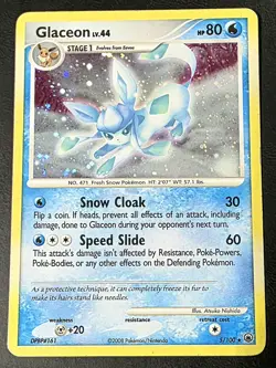Glaceon LV 44 5/100 Majestic Dawn Holo 2008 Pokemon TCG Eeveelution HP RARE - Image 1