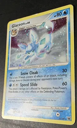 Glaceon LV 44 5/100 Majestic Dawn Holo 2008 Pokemon TCG Eeveelution HP RARE - Image 2